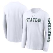 Michigan State Nike Cotton Basketball Icon Long Sleeve Tee